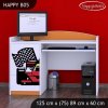 Psací stůl Happy B05 - ferrari (Barva bílá)