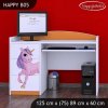 Psací stůl Happy B05 - jednorožec (Barva bílá)