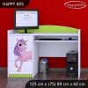 Psací stůl Happy B05 - jednorožec (Barva bílá)