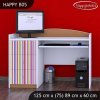 Psací stůl Happy B05 - barevné pásky (Barva bílá)