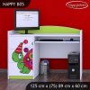 Psací stůl Happy B05 - barevný želvík (Barva bílá)