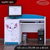 Psací stůl Happy B05 - bílá kočička (Barva bílá)