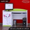 Psací stůl Happy B05 - bílá kočička (Barva bílá)