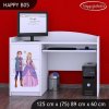 Psací stůl Happy B05 - princ a princezna (Barva bílá)