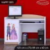 Psací stůl Happy B05 - princ a princezna (Barva bílá)