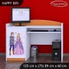 Psací stůl Happy B05 - princ a princezna (Barva bílá)