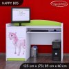 Psací stůl Happy B05 - princezna s koníkem (Barva bílá)