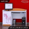 Psací stůl Happy B05 - princezna s koníkem (Barva bílá)