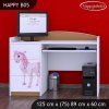 Psací stůl Happy B05 - princezna s koníkem (Barva bílá)