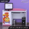 Psací stůl Happy B05 - lokomotiva (Barva bílá)
