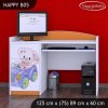 Psací stůl Happy B05 - medvídek v autě (Barva bílá)