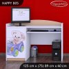Psací stůl Happy B05 - medvídek v autě (Barva bílá)