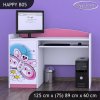 Psací stůl Happy B05 - motýlek (Barva bílá)