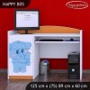 Psací stůl Happy B05 - modrý slon (Barva bílá)