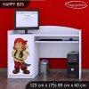 Psací stůl Happy B05 - pirát (Barva bílá)