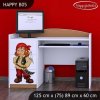 Psací stůl Happy B05 - pirát (Barva bílá)