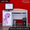 Psací stůl Happy B05 - růžový pony (Barva bílá)