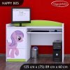 Psací stůl Happy B05 - růžový pony (Barva bílá)