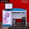 Psací stůl Happy B05 - růžový pony (Barva bílá)