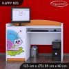 Psací stůl Happy B05 -  slimák (Barva bílá)