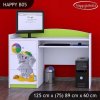 Psací stůl Happy B05 -  slon s balónkem (Barva bílá)
