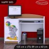 Psací stůl Happy B05 -  slon s balónkem (Barva bílá)