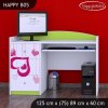 Psací stůl Happy B05 -  padající srdce (Barva bílá)