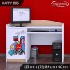 Psací stůl Happy B05 -  super lokomotiva (Barva bílá)