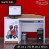 Psací stůl Happy B05 -  super lokomotiva (Barva bílá)