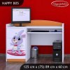 Psací stůl Happy B05 -  super zajíček (Barva bílá)