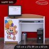 Psací stůl Happy B05 -  šťastný medvídek (Barva bílá)
