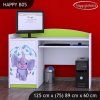 Psací stůl Happy B05 -  stříkající sloník (Barva bílá)