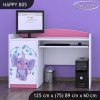Psací stůl Happy B05 -  stříkající sloník (Barva bílá)