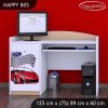 Psací stůl Happy B05 -  závod (Barva bílá)