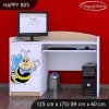 Psací stůl Happy B05 - usměvavá včelka (Barva bílá)