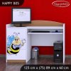 Psací stůl Happy B05 - usměvavá včelka (Barva bílá)