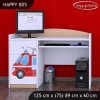 Psací stůl Happy B05 - hasičské auto (Barva bílá)