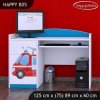 Psací stůl Happy B05 - hasičské auto (Barva bílá)