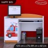 Psací stůl Happy B05 - hasičské auto (Barva bílá)