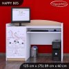 Psací stůl Happy B05 -zamilovaní králíčci (Barva bílá)