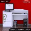 Psací stůl Happy B05 - zelené auto (Barva bílá)