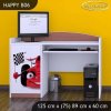 Psací stůl Happy B06 - auto s vlajkou (Barva bílá)