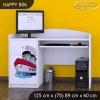 Psací stůl Happy B06 - velká loď (Barva bílá)