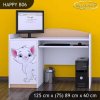Psací stůl Happy B06 - bílá kočička (Barva bílá)
