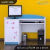 Psací stůl Happy B06 - víla s motýlkami (Barva bílá)