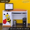 Psací stůl Happy B06 - včelka se srdcem (Barva bílá)