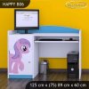 Psací stůl Happy B06 - růžový pony (Barva bílá)