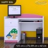 Psací stůl Happy B06 - růžový hříbeček (Barva bílá)