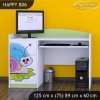 Psací stůl Happy B06 - slimák (Barva bílá)