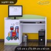 Psací stůl Happy B06 - super lokomotiva (Barva bílá)